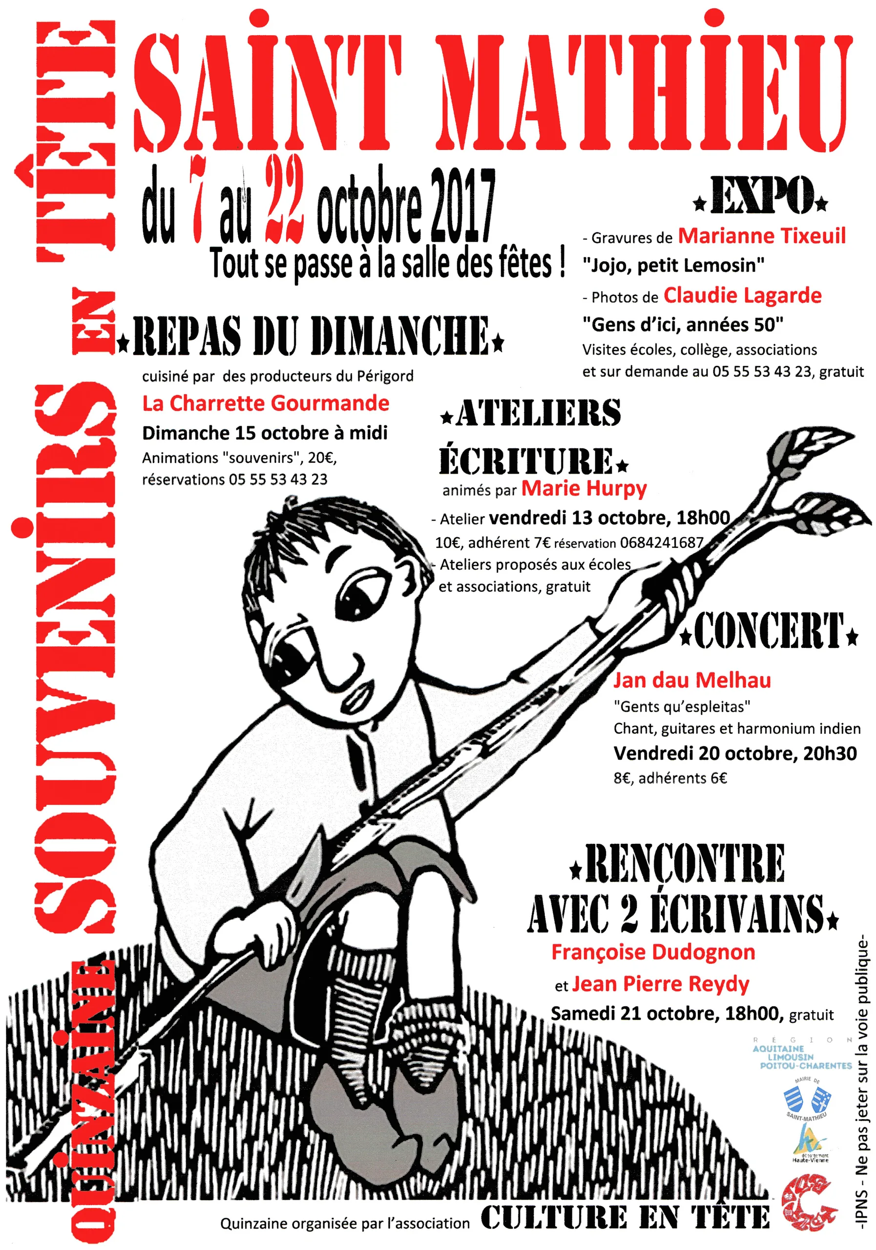 Affiche de la Quinzaine d'Octobre 2017