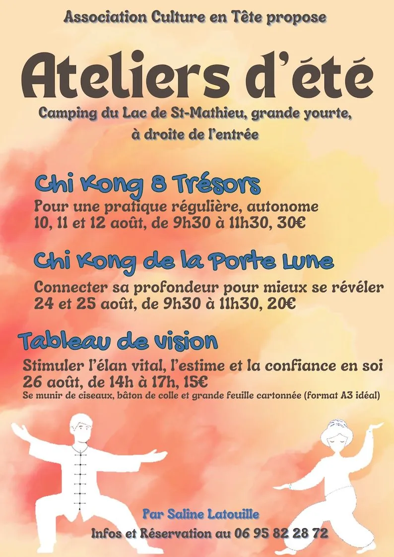 Affiche des ateliers d'été animés par Saline Latouille en août 2026